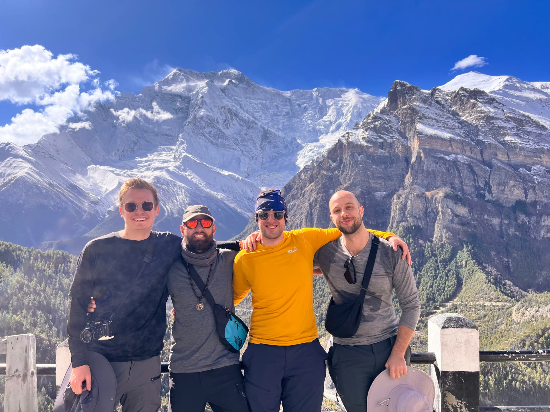 Smiling trekkers on an unforgettable Himalayan adventure with Nepal View Trek — No 1 Agency in Nepal